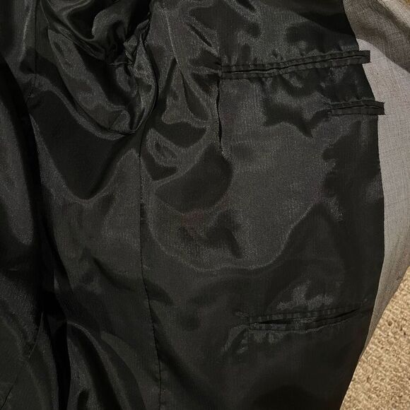 Calvin Gray Tattersall Suit Jacket Pants Men’s 50R 46W - Picture 11 of 11